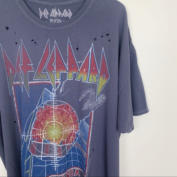 urban outfitters def leppard t shirt